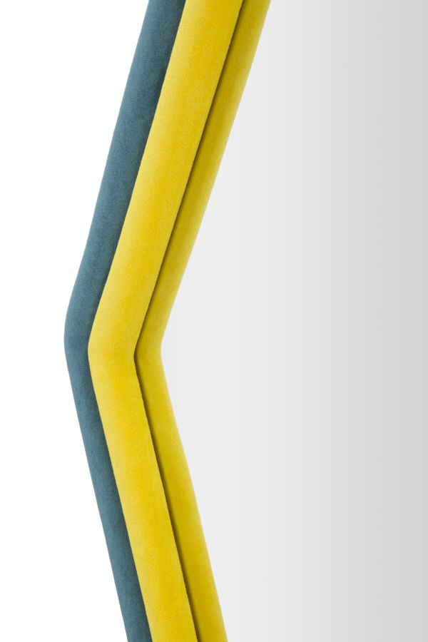 Oglindă Mauro Ferretti Tony Blue/Yellow, 75x80 cm