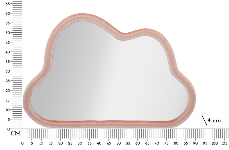 Oglindă Mauro Ferretti Cloud, Roz, 90x60 cm