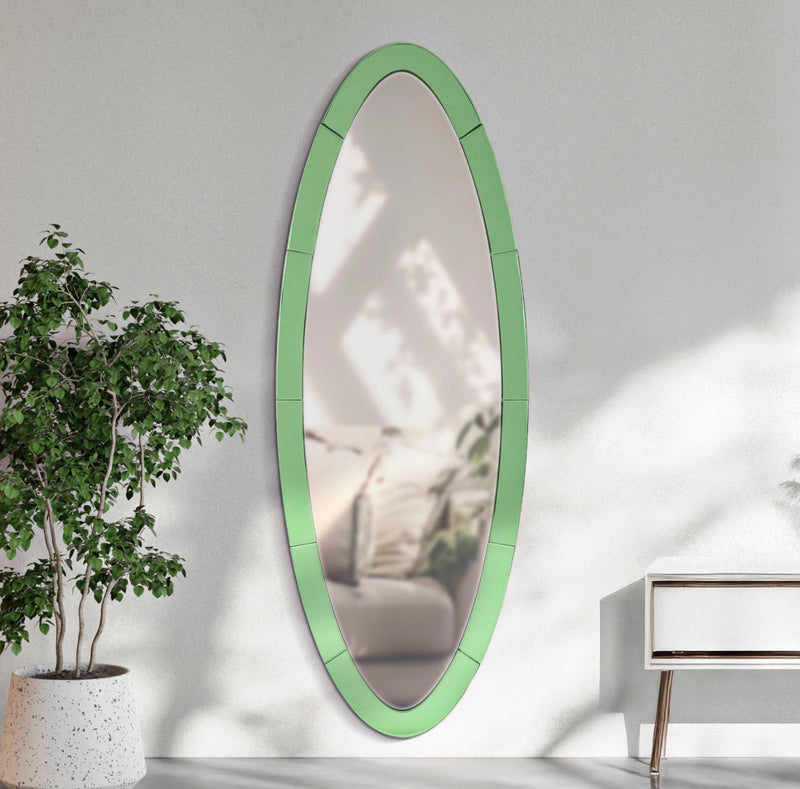 Oglindă Mauro Ferretti Oslo, Verde, 55x150 cm
