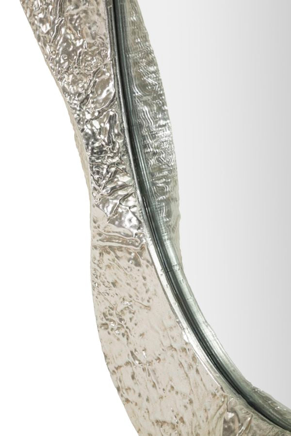 Oglindă Mauro Ferretti Argelux Oval, Argintiu, 88x128 cm