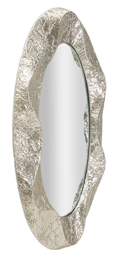 Oglindă Mauro Ferretti Argelux Oval, Argintiu, 88x128 cm