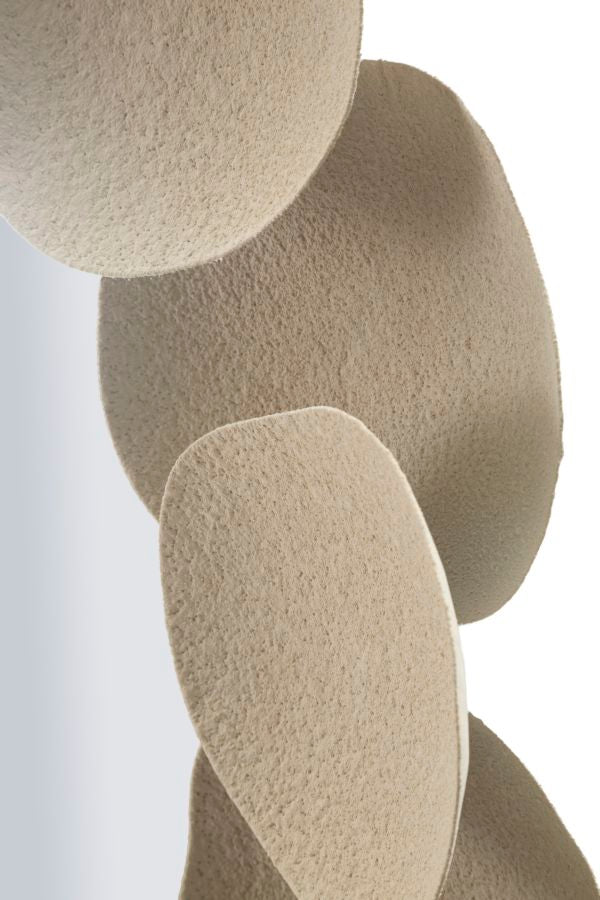 Oglindă Mauro Ferretti Dune, Crem, Ø62 cm