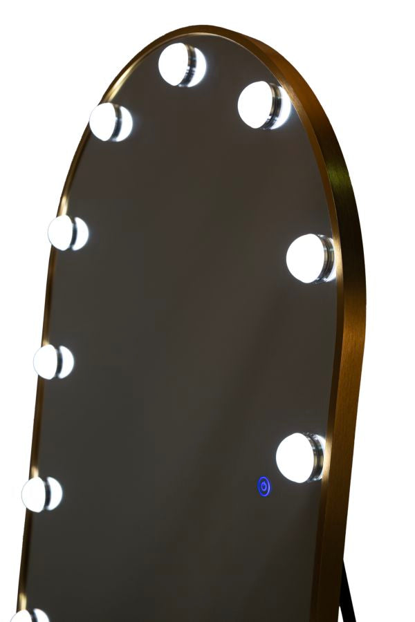 Oglindă Mauro Ferretti LED, Auriu, 70x170 cm