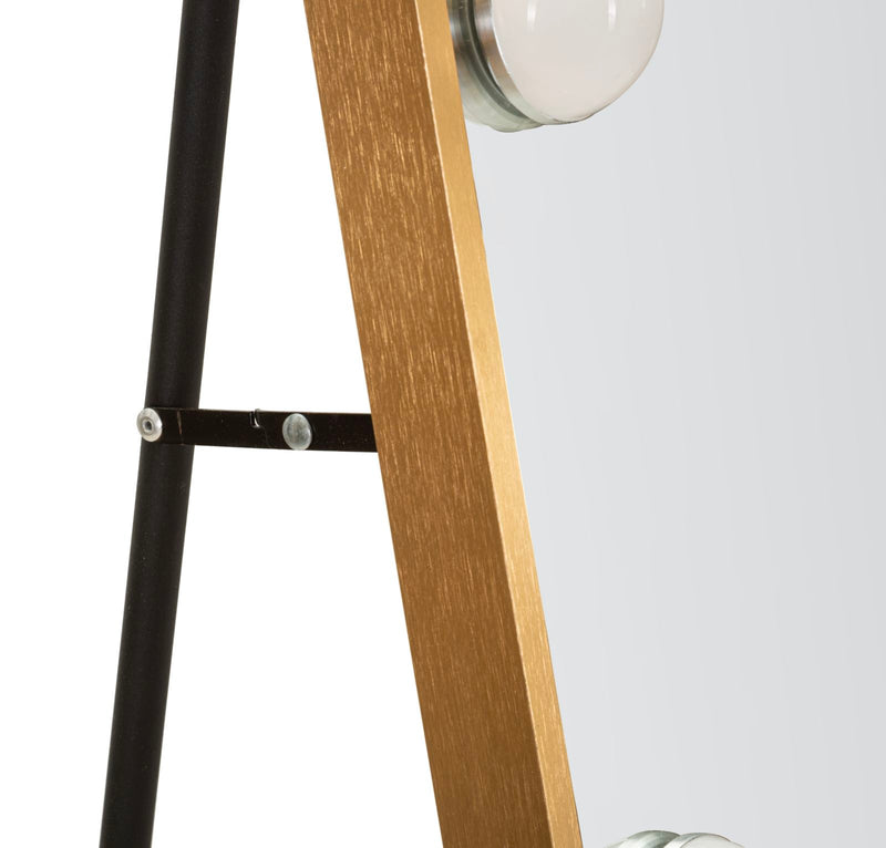 Oglindă Mauro Ferretti LED, Auriu, 70x170 cm
