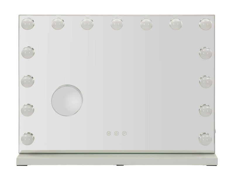 Oglindă de Masă Mauro Ferretti LED, Alb, Ø9 cm