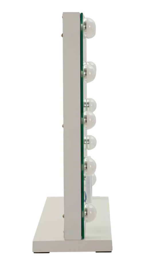 Oglindă de Masă Mauro Ferretti LED, Alb, Ø9 cm