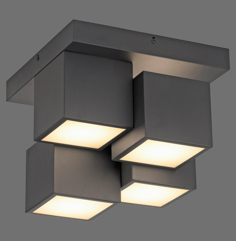 Plafoniera Paul Neuhaus TETRIS 4xLED Negru