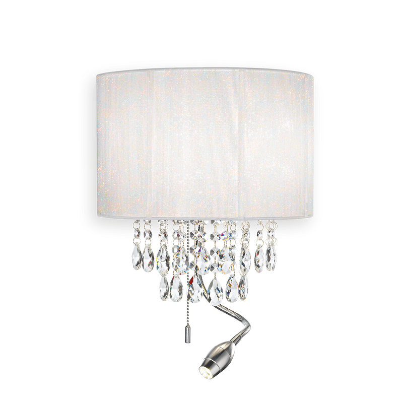 Aplica OPERA Ideal Lux, E14/LED max 1 x 40W / 1.5W, Alb