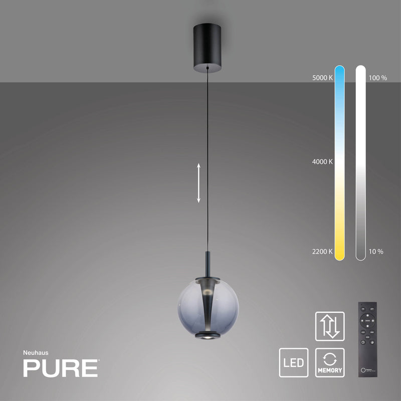 Lustra Paul Neuhaus PURE INFINITY LED Gri