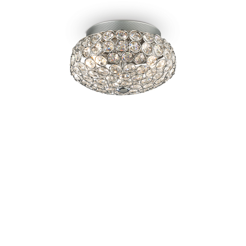 Plafoniera/Aplica KING Ideal Lux, G9 max 3 x 40W, Crom, 25.5 cm