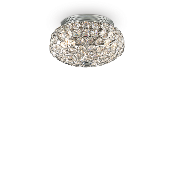 Plafoniera/Aplica KING Ideal Lux, G9 max 3 x 40W, Crom, 25.5 cm