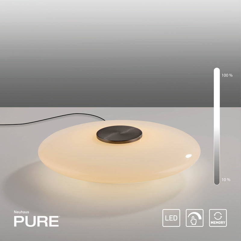 Veioza Paul Neuhaus PURE VITRUM LED Maro Metalic