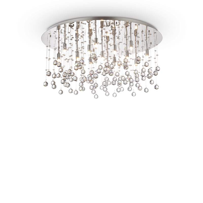 Plafoniera/Aplica MOONLIGHT Ideal Lux, G9 max 15 x 40W, D80, Crom