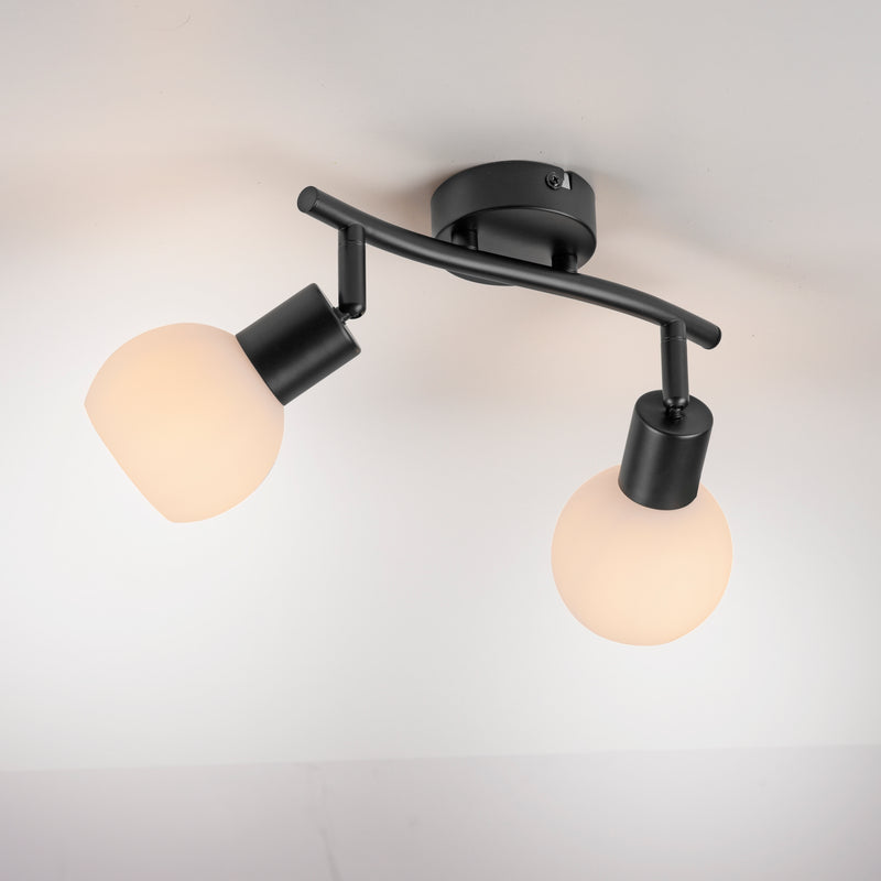 Plafoniera Paul Neuhaus LOKI 2xE14 Negru
