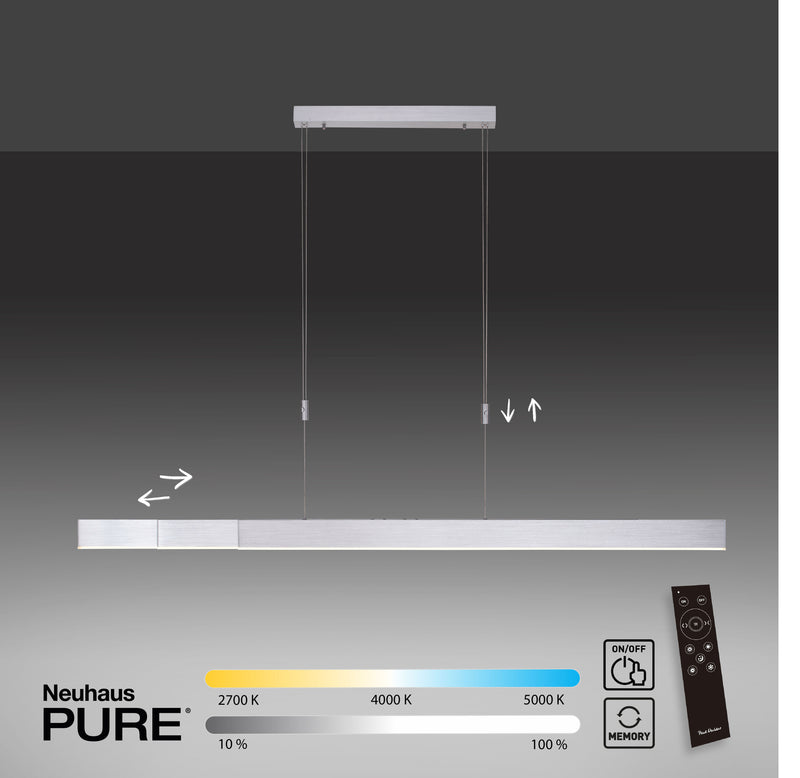 Lustra Paul Neuhaus PURE-MOTO 3xLED Aluminiu