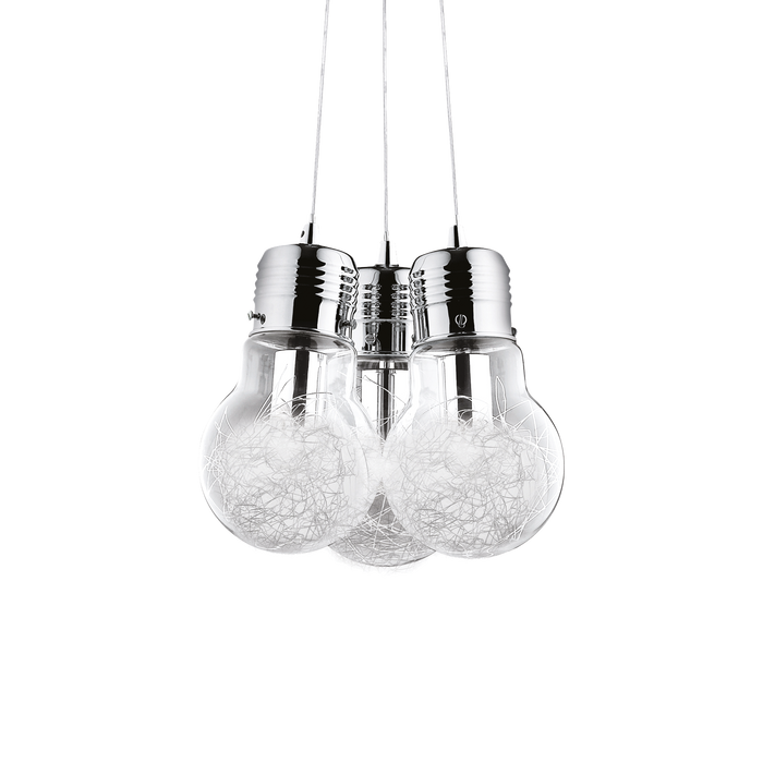 Lustra LUCE MAX Ideal Lux, E27 max 3 x 60W, Transparent