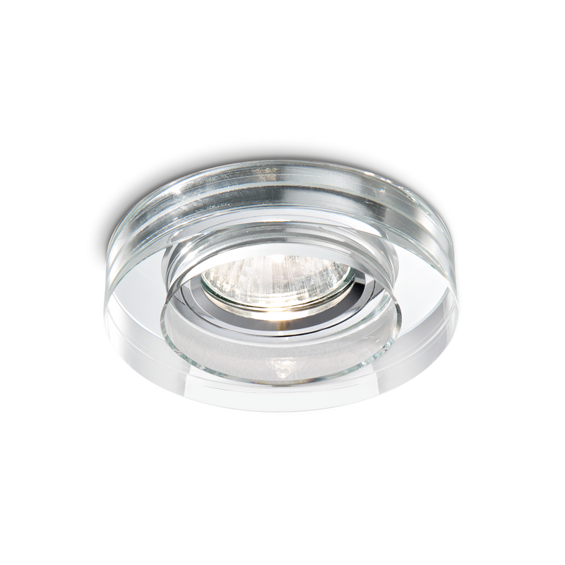 Spot Încastrat Ideal Lux Blues, Transparent, 1xGU10, Ø9.5 cm