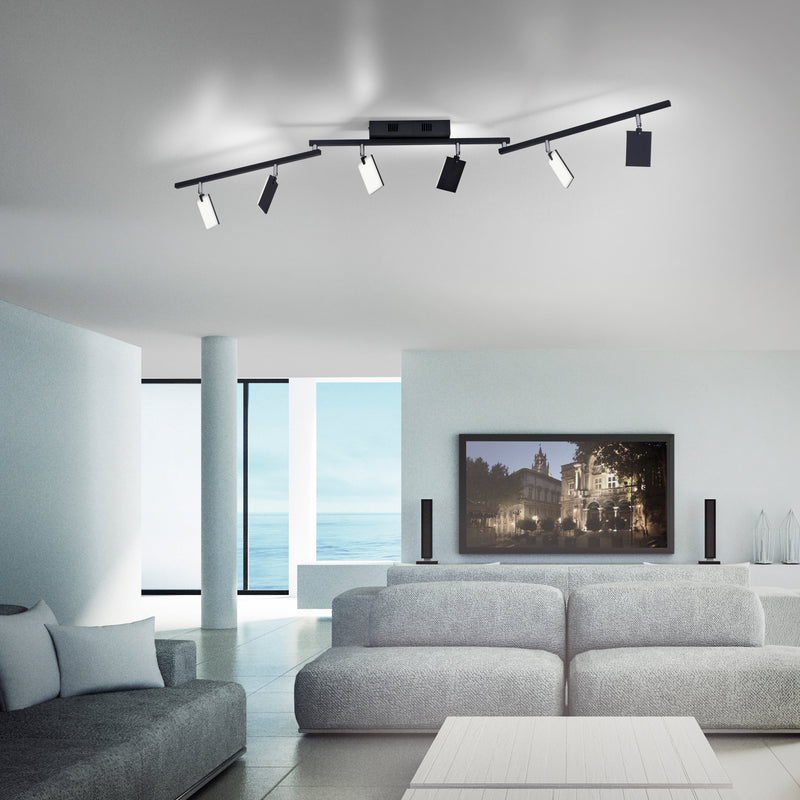 Plafoniera Paul Neuhaus PURE-MIRA 6xLED Negru