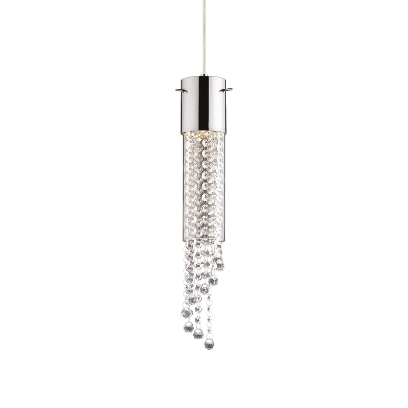 Lustra GOCCE Ideal Lux, GU10 max 1 x 28W, Crom, 9 cm