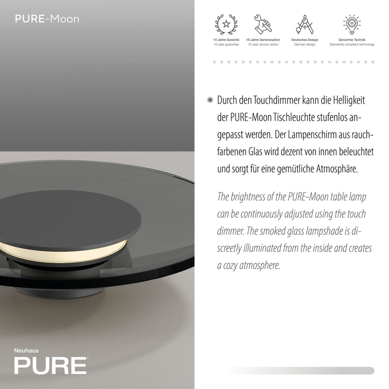 Veioza Paul Neuhaus PURE MOON LED Gri