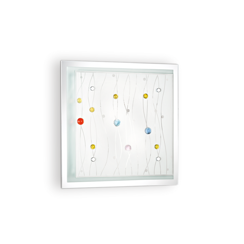 Plafoniera OCEAN Ideal Lux, E27 max 2 x 60W, L 550 x H 135 x P 80 mm, Multicolor