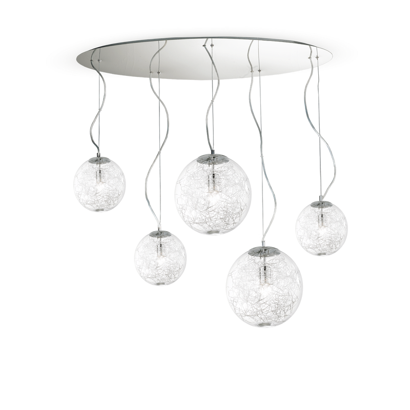 Lustra MAPA MAX Ideal Lux, E27 max 5 x 60W, Crom