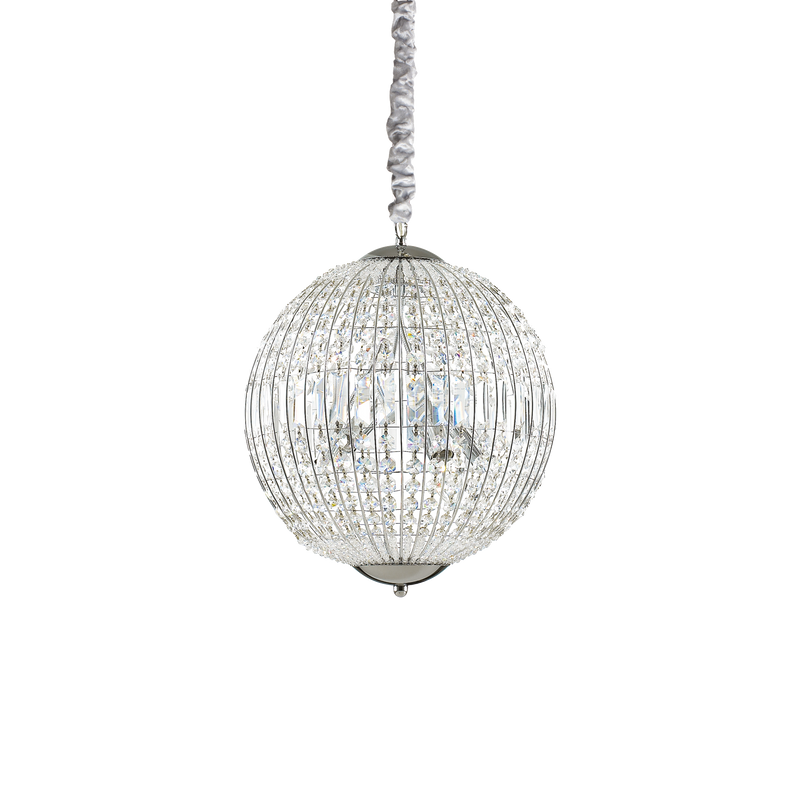 Lustra LUXOR Ideal Lux, G9 max 6 x 40W, Crom, 40 cm