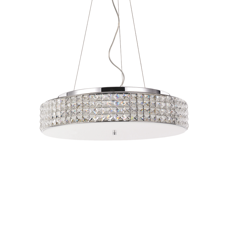 Lustra ROMA Ideal Lux, G9 max 9 x 40W, Crom, 50 cm