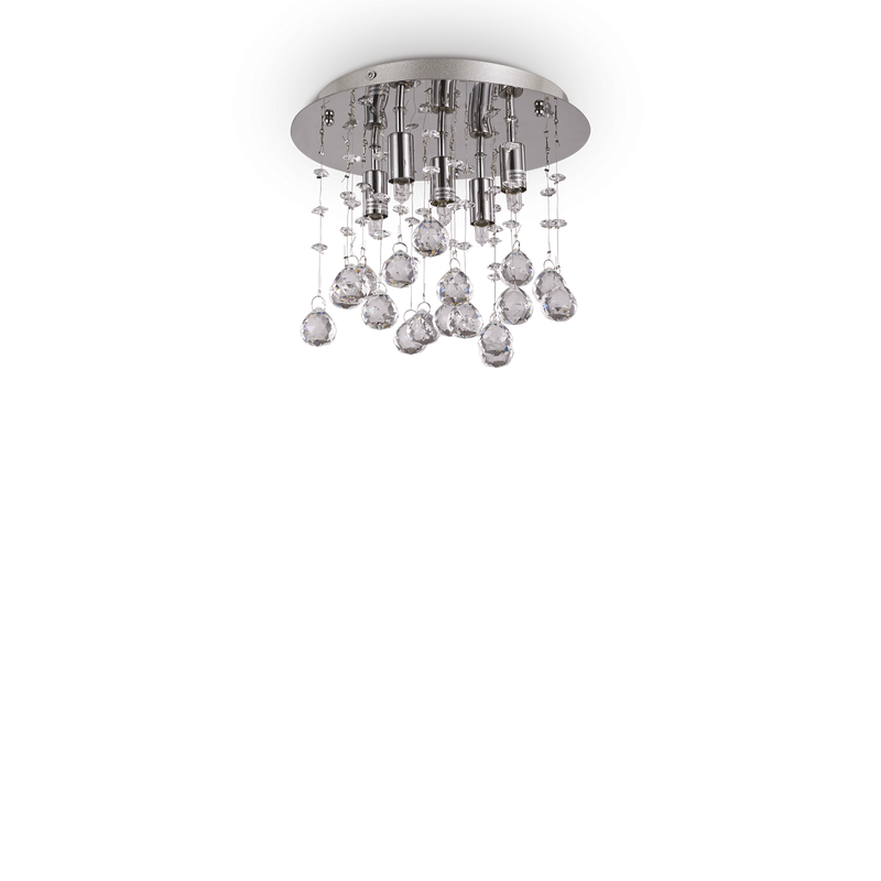Plafoniera/Aplica MOONLIGHT Ideal Lux, G9 max 5 x 40W, D26, Crom