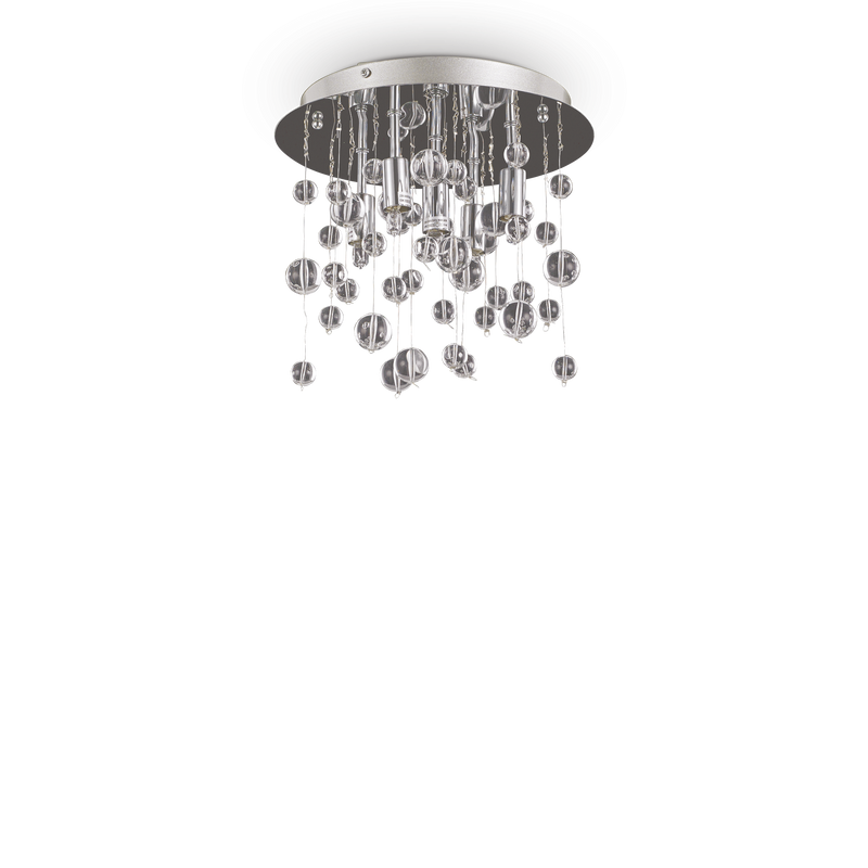Plafoniera/Aplica NEVE Ideal Lux, G9 max 5 x 40W, D27, Crom