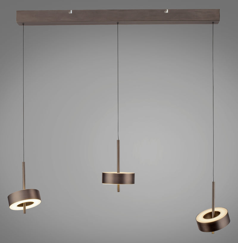 Lustra Paul Neuhaus Q-ROTATE 3xLED Maro Metalic