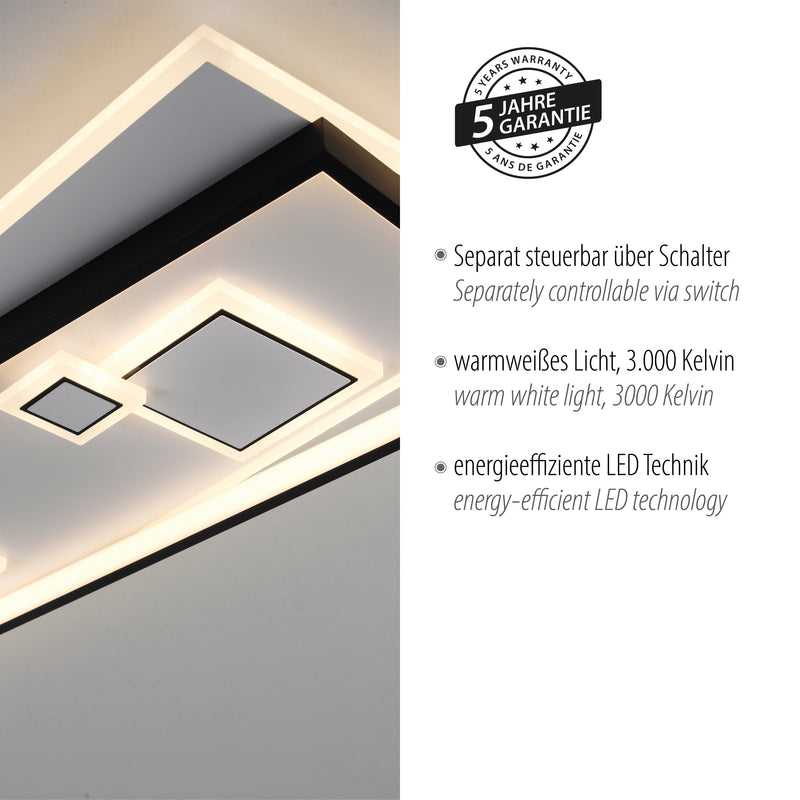 Plafoniera Paul Neuhaus MAILAK 8xLED Negru