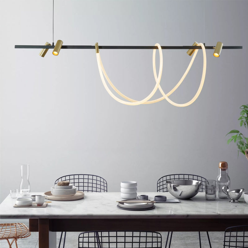 Lustra Zuma Line BALBO 5xLED Negru Mat