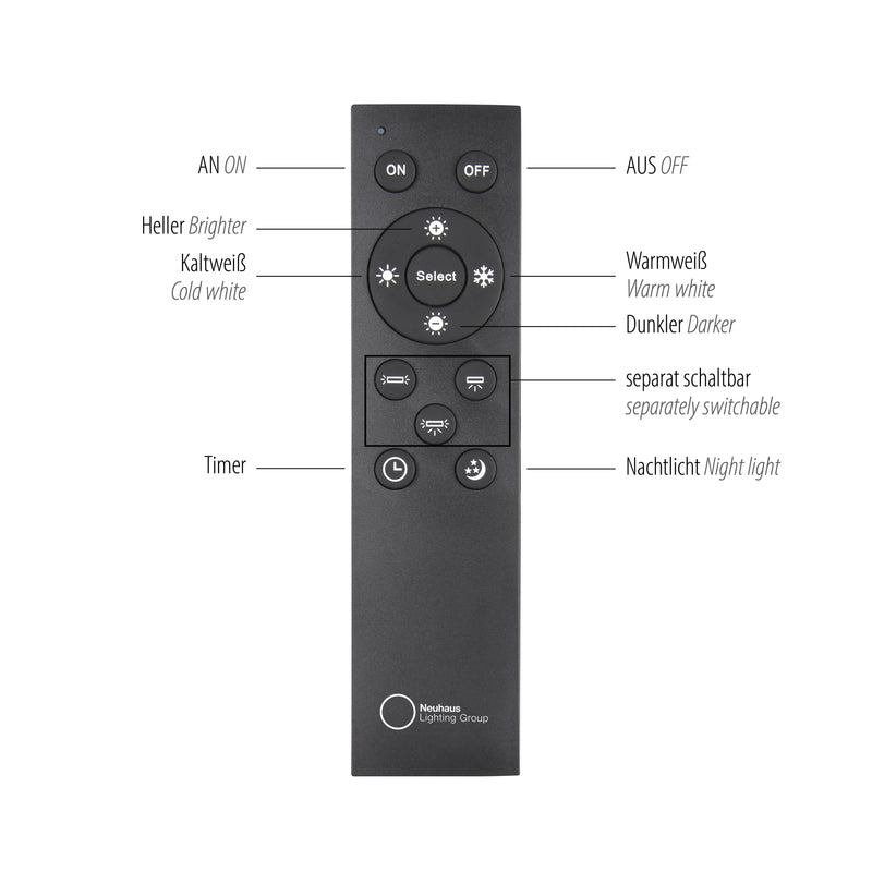 Lustra Paul Neuhaus PURE CLIPSE 6xLED Gri