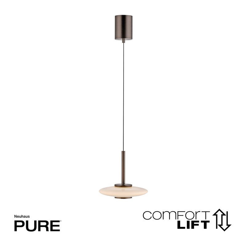 Lustra Paul Neuhaus PURE VITRUM 2xLED Maro Metalic
