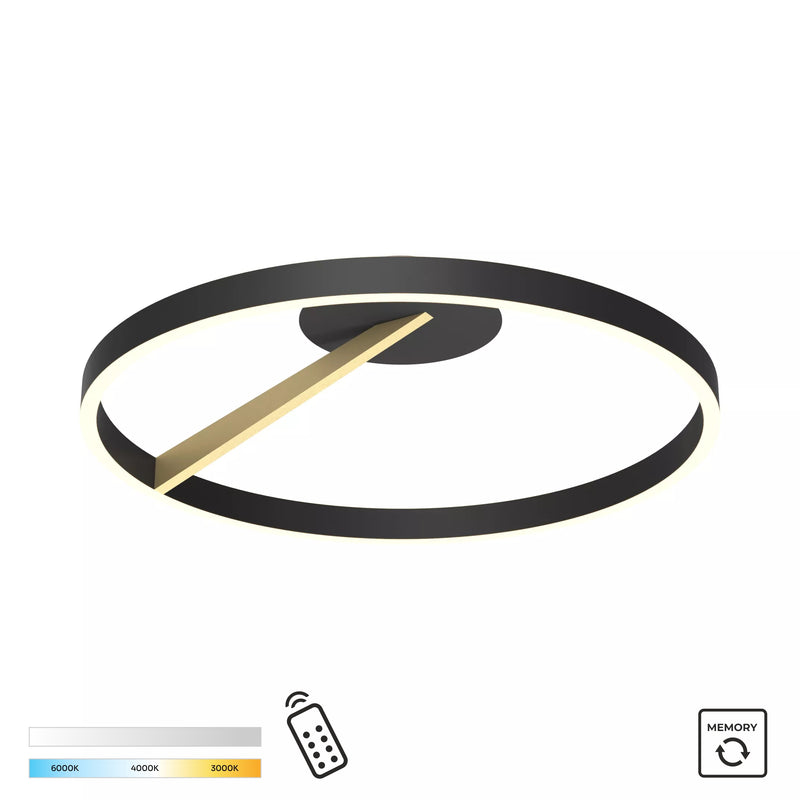 Plafoniera Zuma Line MALU LED Negru