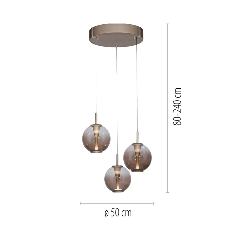 Lustra Paul Neuhaus PURE E-INFINITY 3xLED Maro