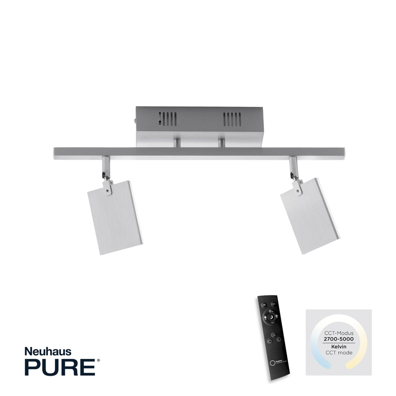 Plafoniera Paul Neuhaus PURE-MIRA 2xLED Aluminiu