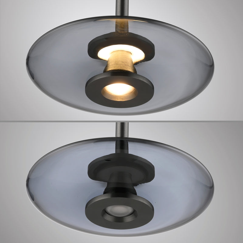 Lustra Paul Neuhaus PURE VITRUM 2xLED Gri