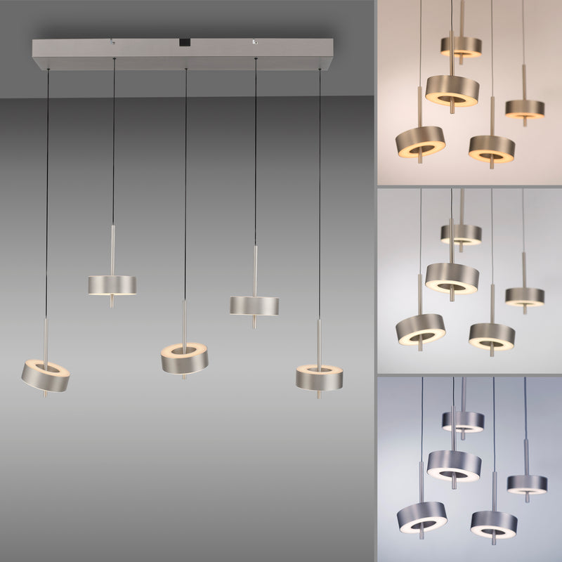 Lustra Paul Neuhaus Q-ROTATE 5xLED Aluminiu