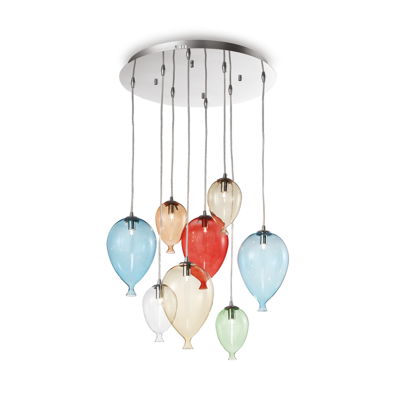 Lustra CLOWN Ideal Lux, G9 max 8 x 28W, Multicolor