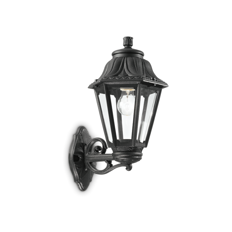 Aplica DAFNE Ideal Lux, E27 max 1 x 23W, Negru, Big