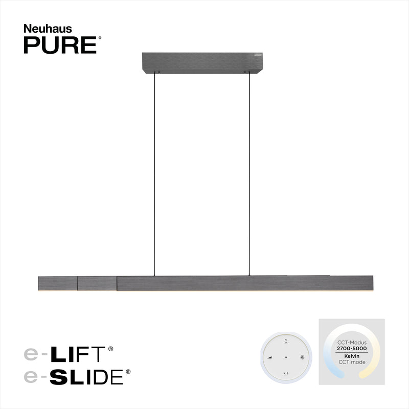 Lustra Paul Neuhaus PURE-MOTO-RISE 3xLED Gri