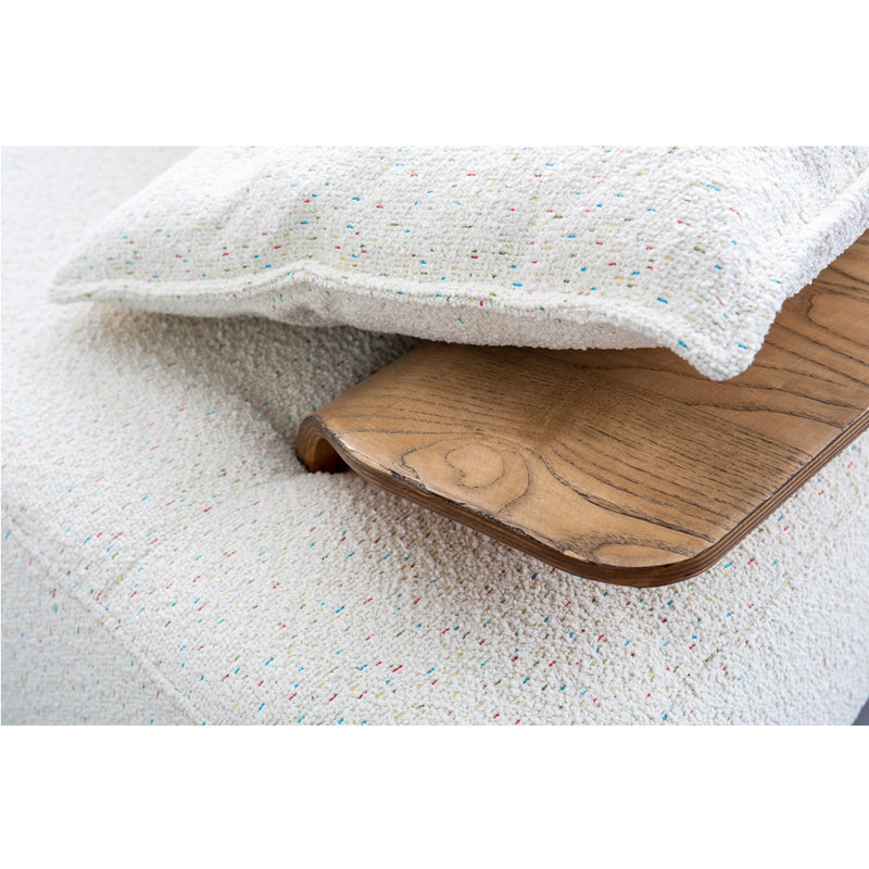 Canapea Lux Hilton Inev Asi Home, Boucle Off White, lungime 250cm, latime 99cm, inaltime 80cm