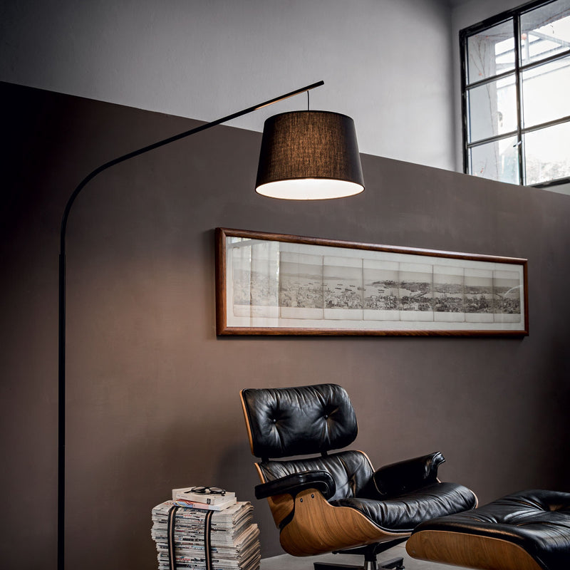 Lampadar DADDY Ideal Lux, E27 max 1 x 60W, Negru