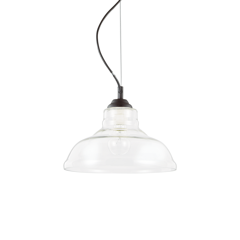 Lustra BISTRO' Ideal Lux, E27 max 1 x 60W, Plate, Transparent