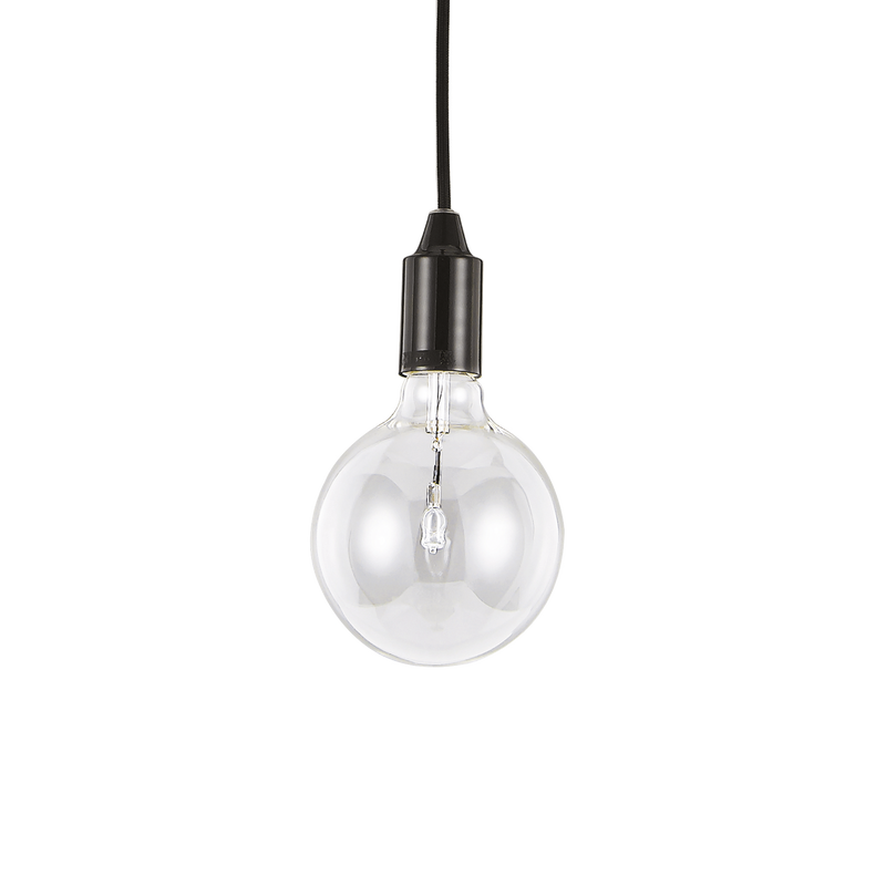Lustra EDISON Ideal Lux, E27 max 1 x 42W, Negru