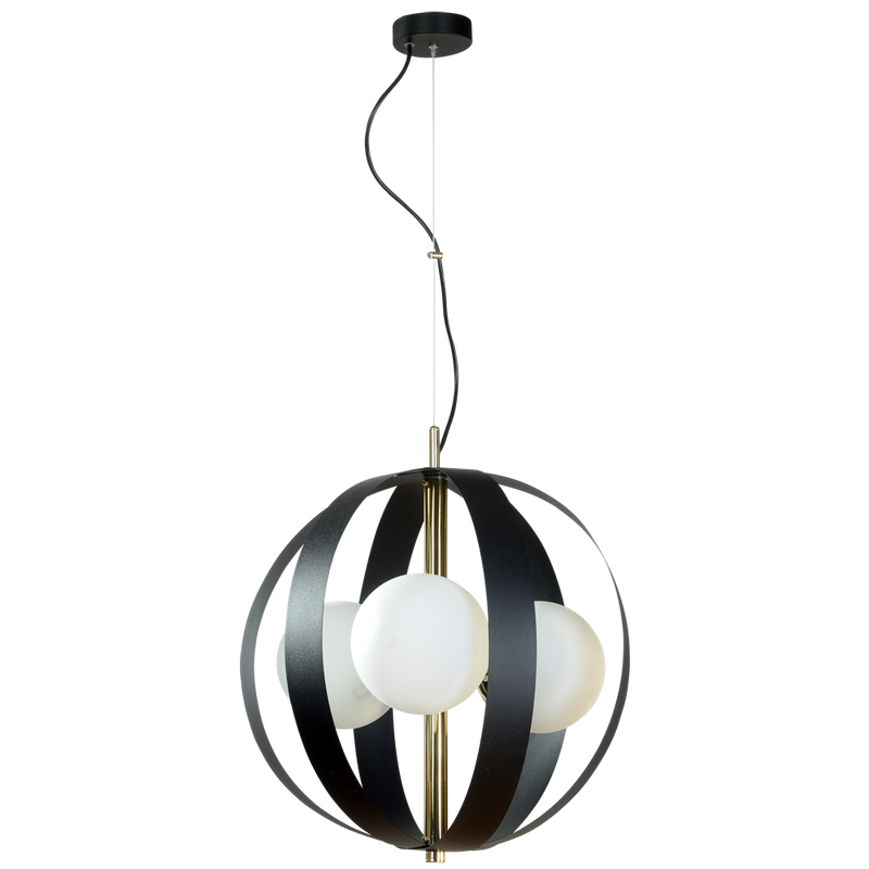 Lustra Zuma Line NELA 3xE14 Negru / Auriu