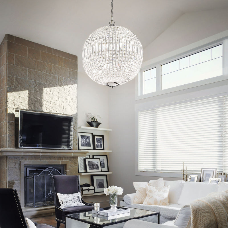 Lustra LUXOR Ideal Lux, G9 max 12 x 40W, Crom, 60 cm