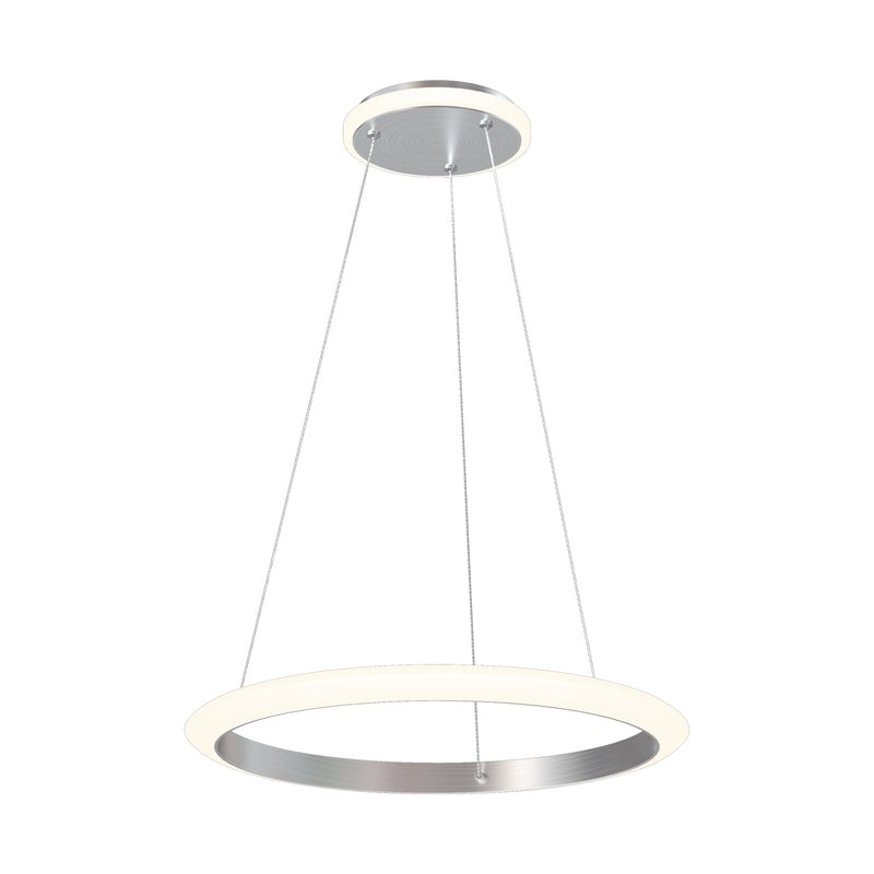 Lustra suspendată LED Newa 11677 LED 27,5W 3200LM 3000K Ø50 H150 corp metal argintiu
